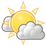 Texas Pepper Jelly weather, partly cloudy